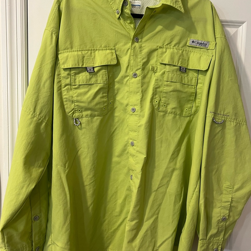 Columbia Men's Lime Green Shirt Jacket